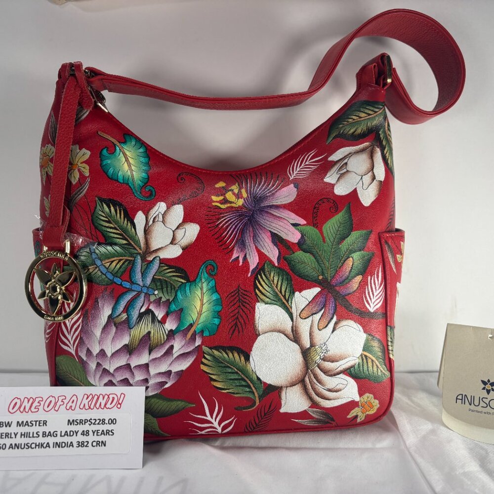 ANUSCHKA CALCUTTA INDIA-  NWT $ 228.00         MASTERPIECE PAINTING TOOK 8 WEEKS
